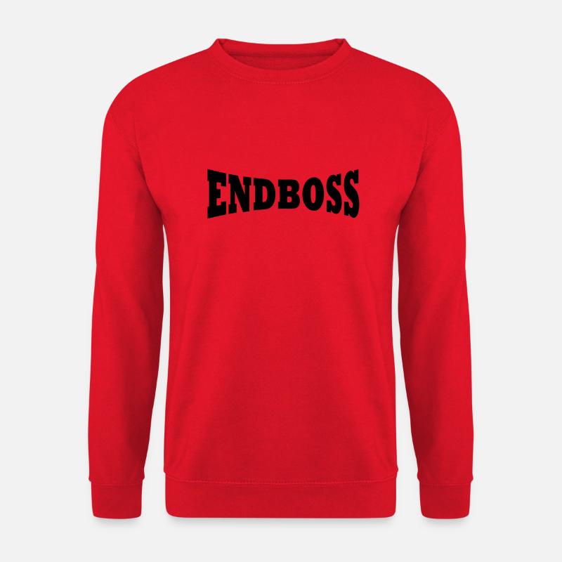 Final boss logo - Unisex Sweatshirt - red