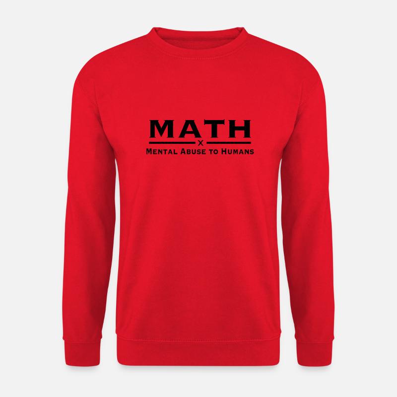 math - Sweat-shirt Unisexe - rouge
