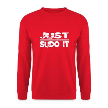 superpower code coder informatics true programer - Unisex Pullover - Rot - Vorne - Alina (178cm) & Michal (187cm)
