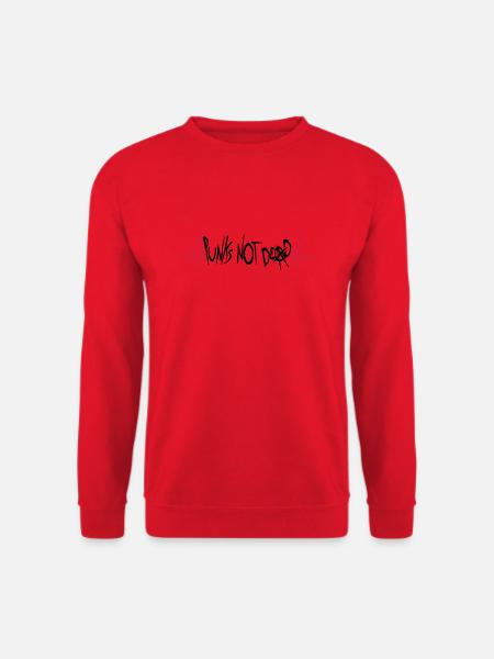 punks pas mort citation - Sweat-shirt Unisexe - rouge