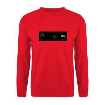 machine fragment Nr. 12 - Unisex Pullover - Rot - Vorne - Alina (178cm) & Michal (187cm)