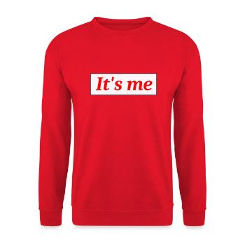 It`s me - Unisex Pullover - Rot - Vorne - Alina (178cm) & Michal (187cm)