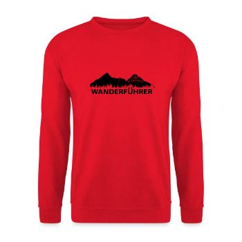 Wanderfuhrer - (8) - Unisex Pullover - Rot - Vorne - Alina (178cm) & Michal (187cm)