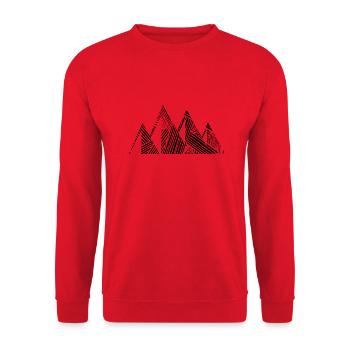 Berg - (17) - Unisex Pullover - Rot - Vorne - Alina (178cm) & Michal (187cm)