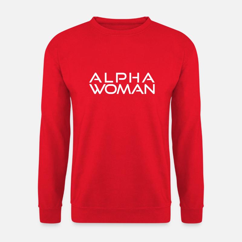 Alpha Woman - Unisex Pullover - Rot