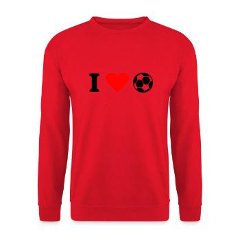 Soccer - Unisex Sweatshirt - red - Front - Alina (178cm) & Michal (187cm)