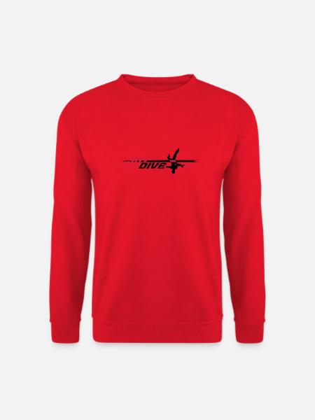 Skydive Logo Head Down - deux couleurs - Sweat-shirt Unisexe - rouge