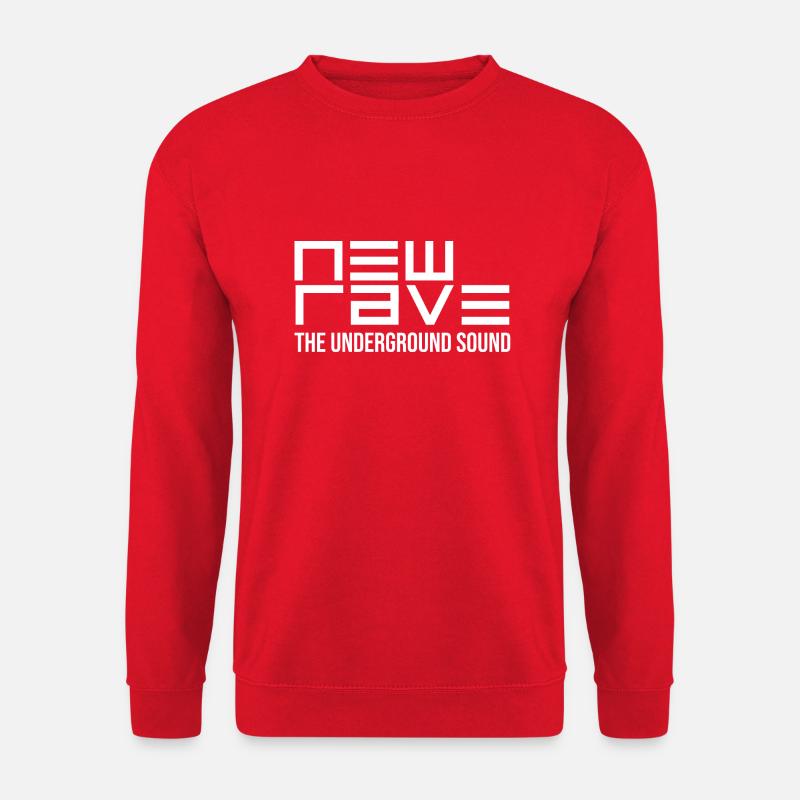 Neues Rave Music Techno House Dance Geschenk - Unisex Pullover - Rot