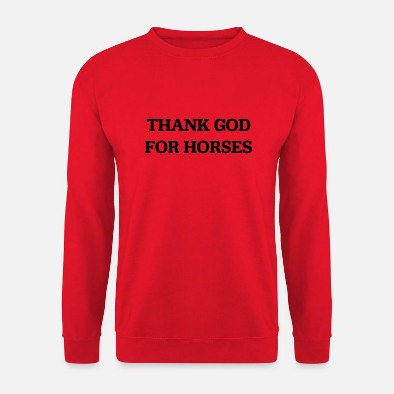 Chevaux - Sweat-shirt Unisexe - rouge