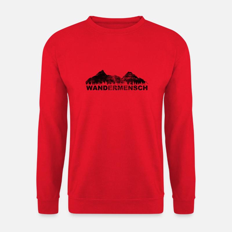 Wandermensch - (10) - Unisex Pullover - Rot