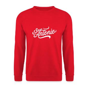 San Antonio - Sweat-shirt Unisexe - rouge - Devant - Alina (178cm) & Michal (187cm)