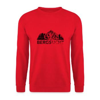 Bergsucht - (7) - Unisex Pullover - Rot - Vorne - Alina (178cm) & Michal (187cm)