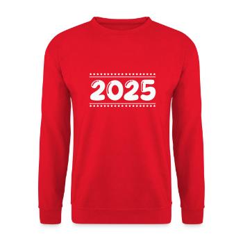 2025 - Unisex Pullover - Rot - Vorne - Alina (178cm) & Michal (187cm)