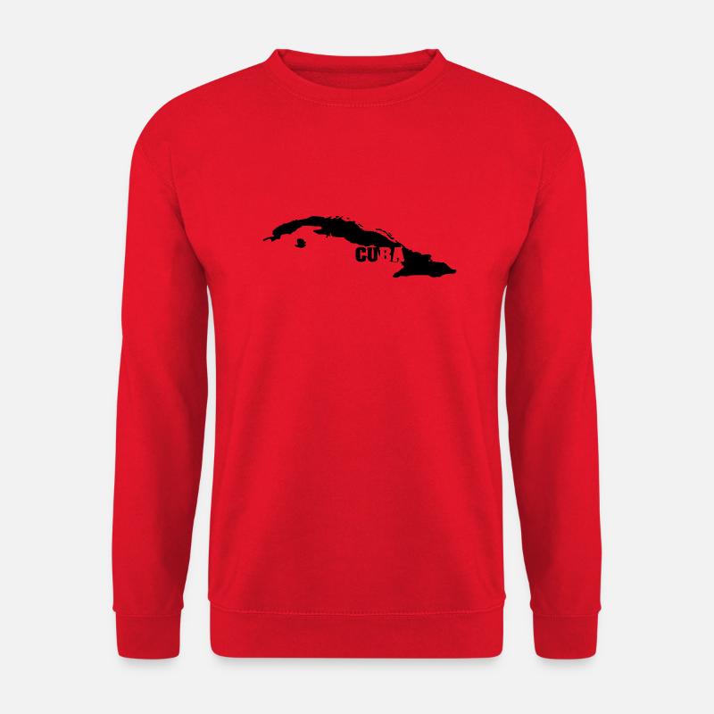 Cuba (ID:002004) - Unisex Pullover - Rot