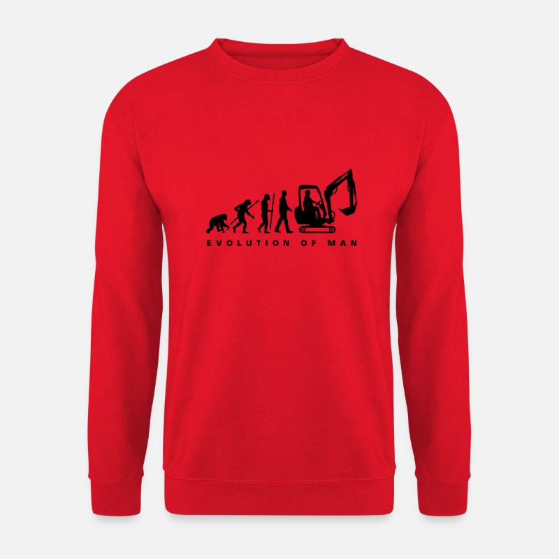 evolution_baggerfahrer_122013_a_1c - Unisex Pullover - Rot
