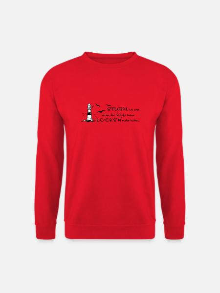 Sturm und Locken - Unisex Pullover - Rot