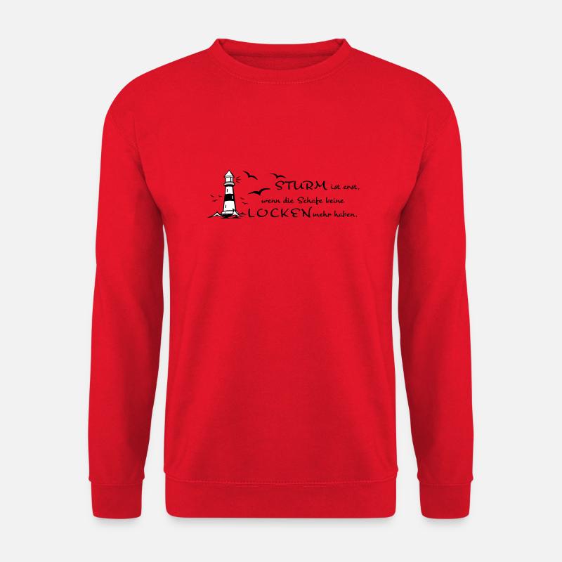 Sturm und Locken - Unisex Pullover - Rot
