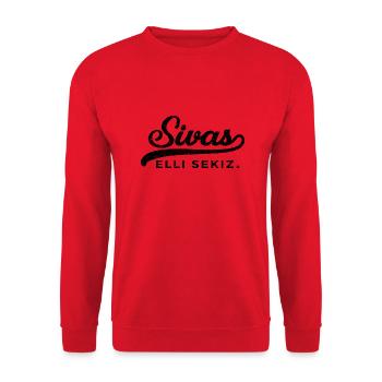 Sivas - Unisex Pullover - Rot - Vorne - Alina (178cm) & Michal (187cm)