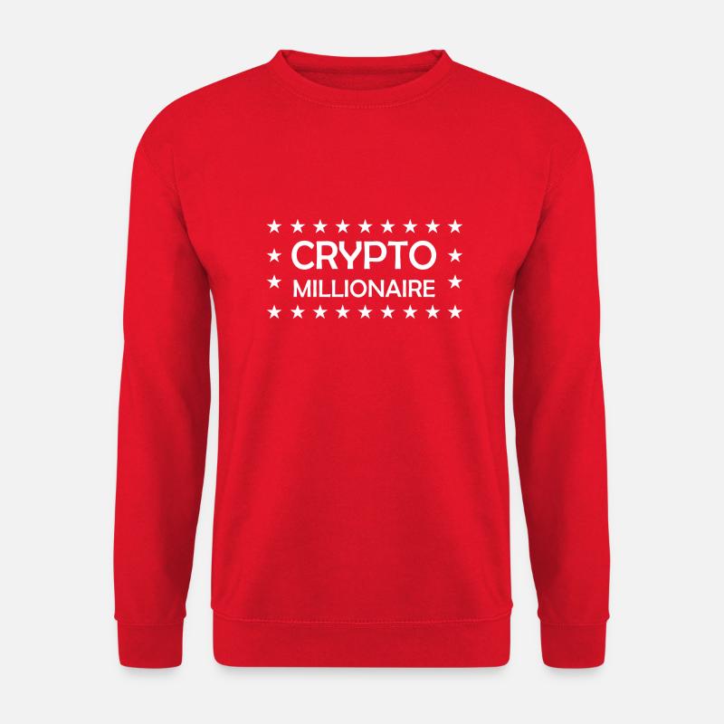 Crypto Bitcoin Trading - Unisex Pullover - Rot
