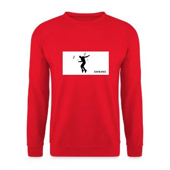 Dancing Dance Music - Unisex Pullover - Rot - Vorne - Alina (178cm) & Michal (187cm)