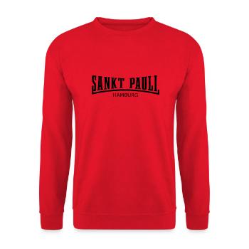 Sankt Pauli Hamburg - Unisex Pullover - Rot - Vorne - Alina (178cm) & Michal (187cm)