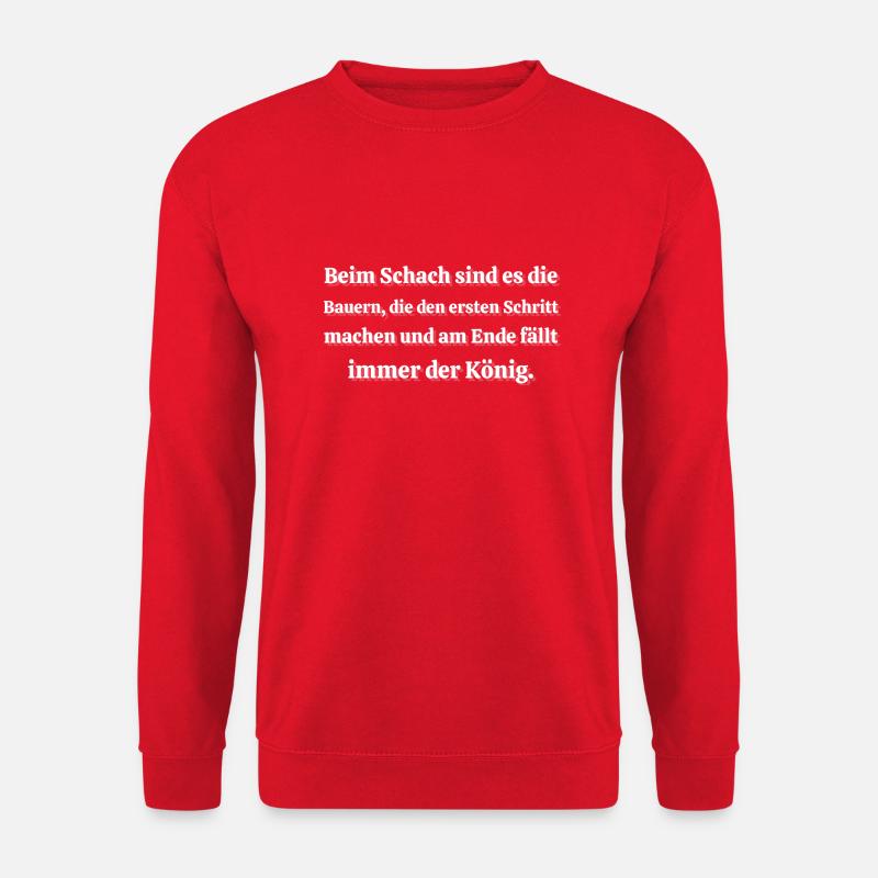 witzige Bauern Sprüche - Unisex Pullover - Rot