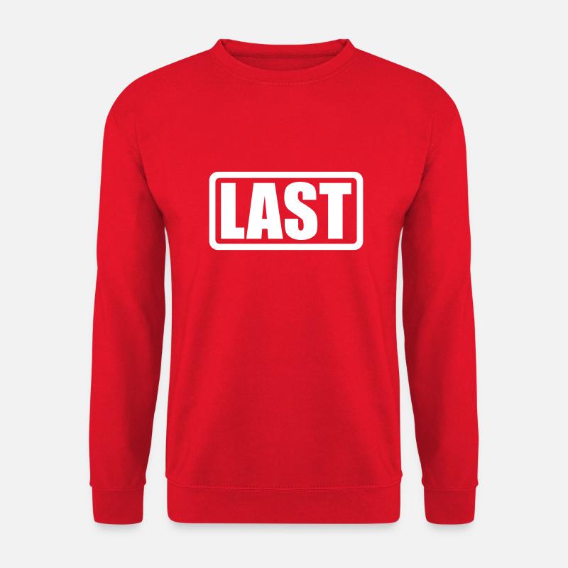 LAST Logo mit Rahmen - Unisex Pullover - Rot