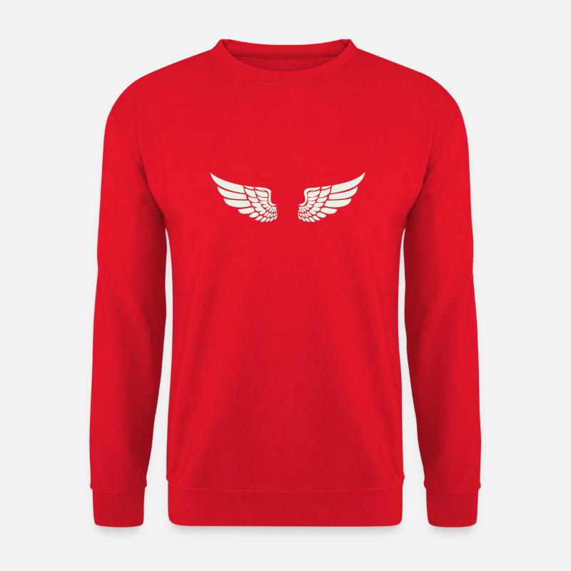 flügel - Unisex Pullover - Rot