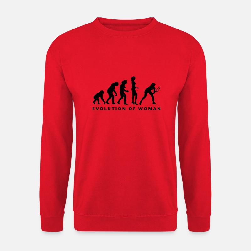 evolution_female_tennis_b_1c - Unisex Sweatshirt - red