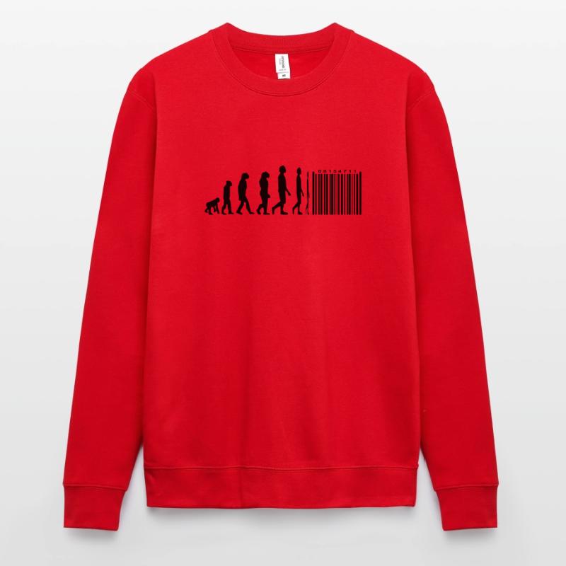 Evolution code à barres Sweat-shirt Unisexe