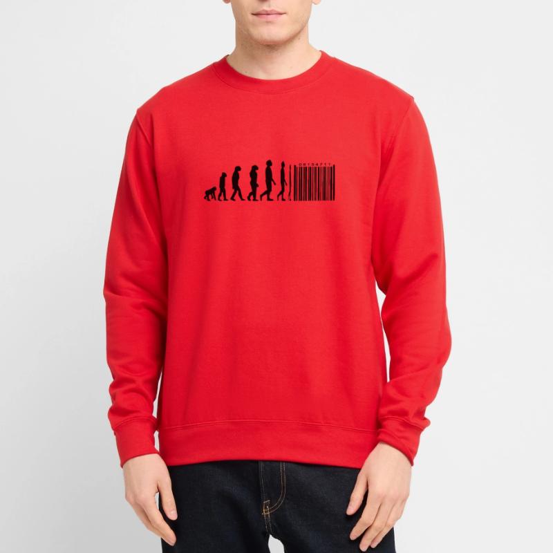 Evolution code à barres Sweat-shirt Unisexe