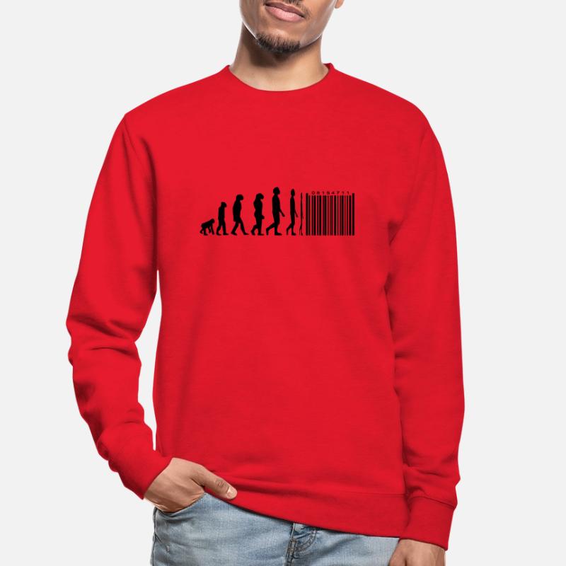 Evolution code à barres Sweat-shirt Unisexe