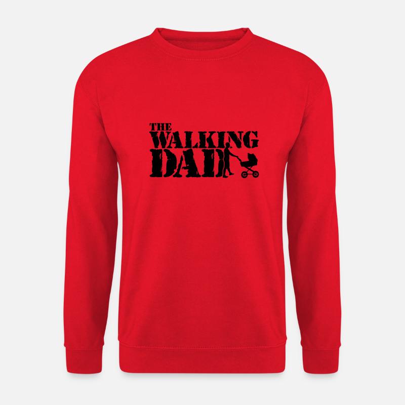 WALKING DAD - Unisex Pullover - Rot
