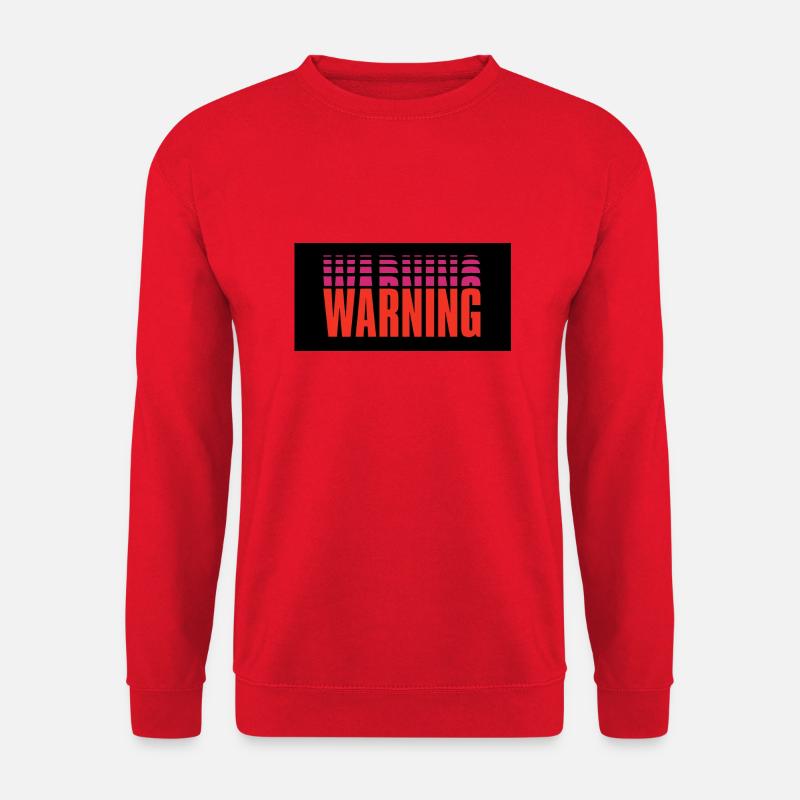 Warning - Unisex Pullover - Rot
