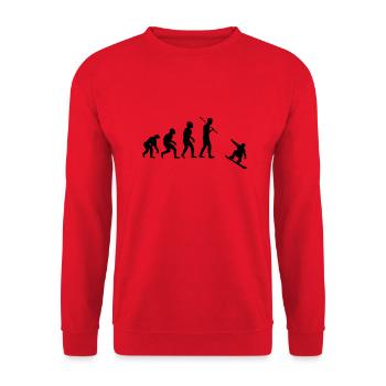 Snowboard Snowboarder - Unisex Pullover - Rot - Vorne - Alina (178cm) & Michal (187cm)