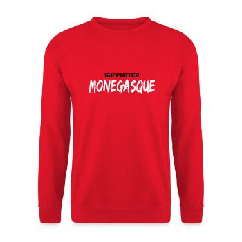 Supporter Monegasque - Fan de sport et de Monaco - Sweat-shirt Unisexe - rouge - Devant - Alina (178cm) & Michal (187cm)
