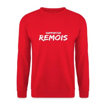 Supporter Remois - Fan de sport et de Reims - Sweat-shirt Unisexe - rouge - Devant - Alina (178cm) & Michal (187cm)