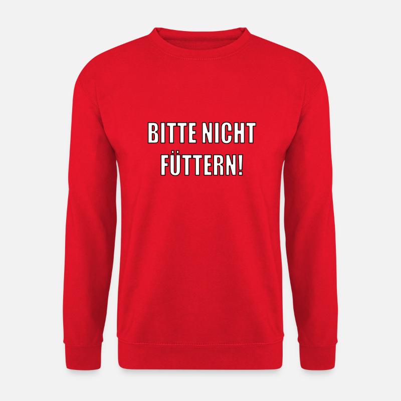 Bitte nicht füttern - Unisex Pullover - Rot