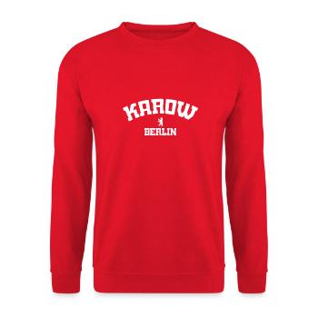 Karow - Berlin - Deutschland - Germany - Unisex Pullover - Rot - Vorne - Alina (178cm) & Michal (187cm)