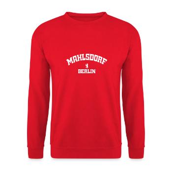 Mahlsdorf - Berlin - Allemagne - Sweat-shirt Unisexe - rouge - Devant - Alina (178cm) & Michal (187cm)