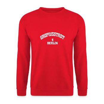 Gropiusstadt - Berlin - Deutschland - Germany - Unisex Pullover - Rot - Vorne - Alina (178cm) & Michal (187cm)
