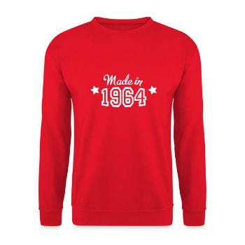 1964 - Unisex Sweatshirt - red - Front - Alina (178cm) & Michal (187cm)