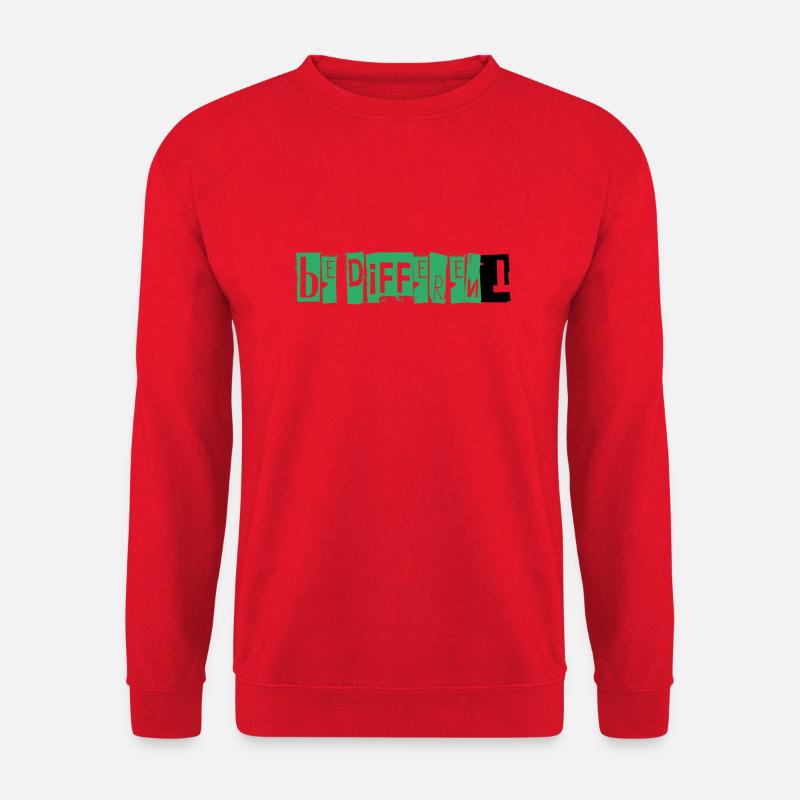 BE DIFFERENT - Unisex Sweatshirt - red