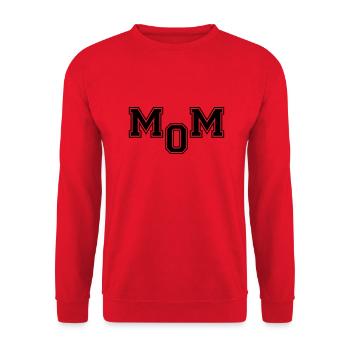 Mom - Unisex Pullover - Rot - Vorne - Alina (178cm) & Michal (187cm)