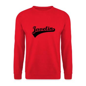 Speerwurf - Unisex Pullover - Rot - Vorne - Alina (178cm) & Michal (187cm)