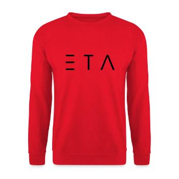 eta - Unisex Sweatshirt - red - Front - Alina (178cm) & Michal (187cm)