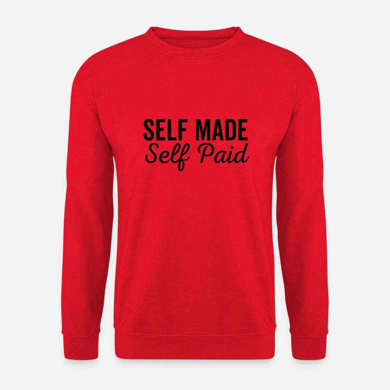 Self Made Self Paid - Unisex Sweatshirt - red