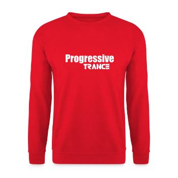 Progressive trance - Unisex Sweatshirt - red - Front - Alina (178cm) & Michal (187cm)