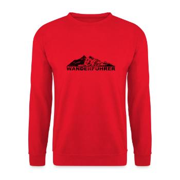 Wanderfuhrer - (9) - Unisex Pullover - Rot - Vorne - Alina (178cm) & Michal (187cm)
