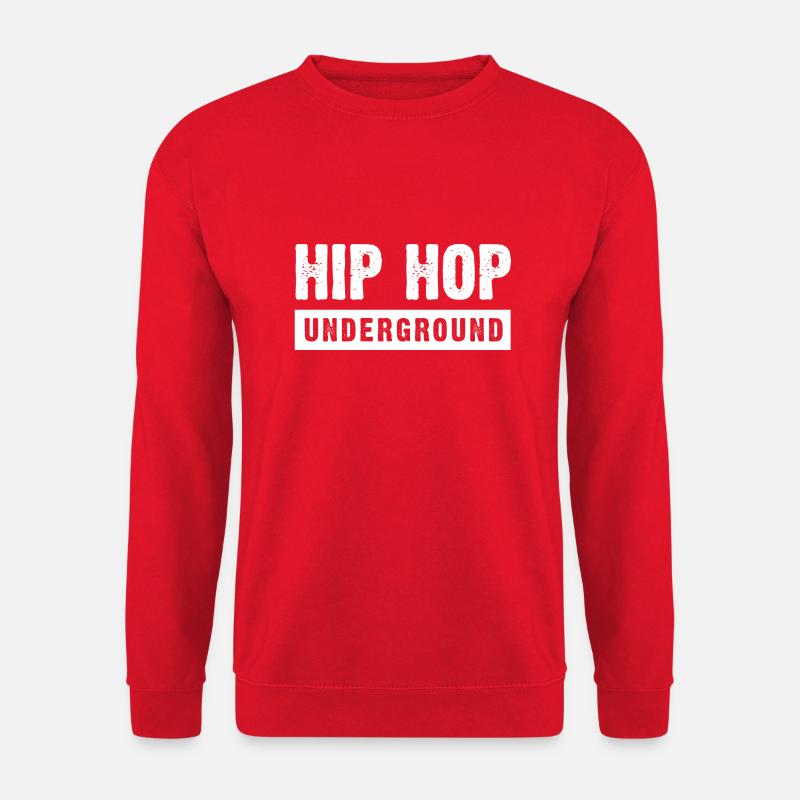 Hip Hop mutiges Logo-Design - Unisex Pullover - Rot